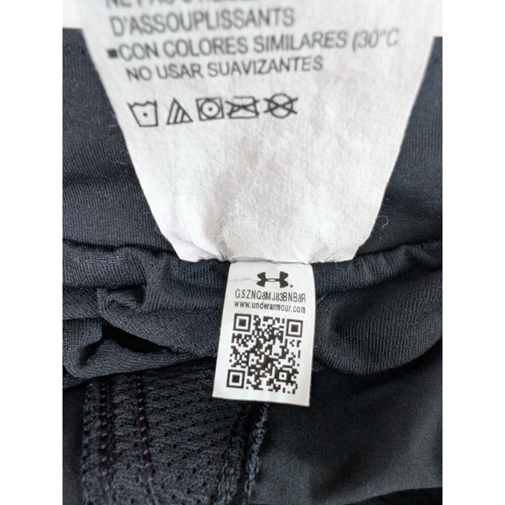 Under Armour Loose Fit Heatgear Running Shorts Black Womens Size Small Athletic - Picture 9 of 9